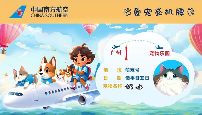 机啦！南航首推“爱宠进客舱”服务EVO真人平台宠物也能“坐”飞(图2)